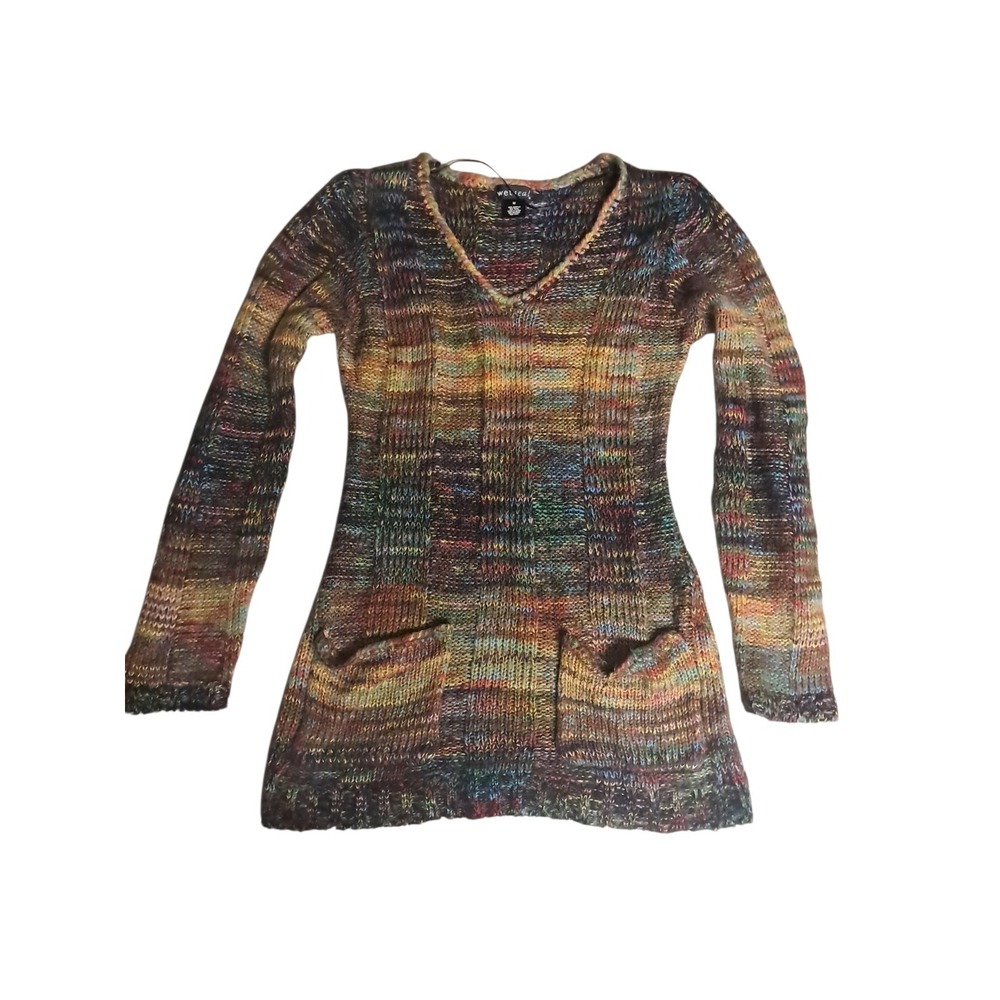 Vtg Wet Seal Sweater Multi Colored Medium